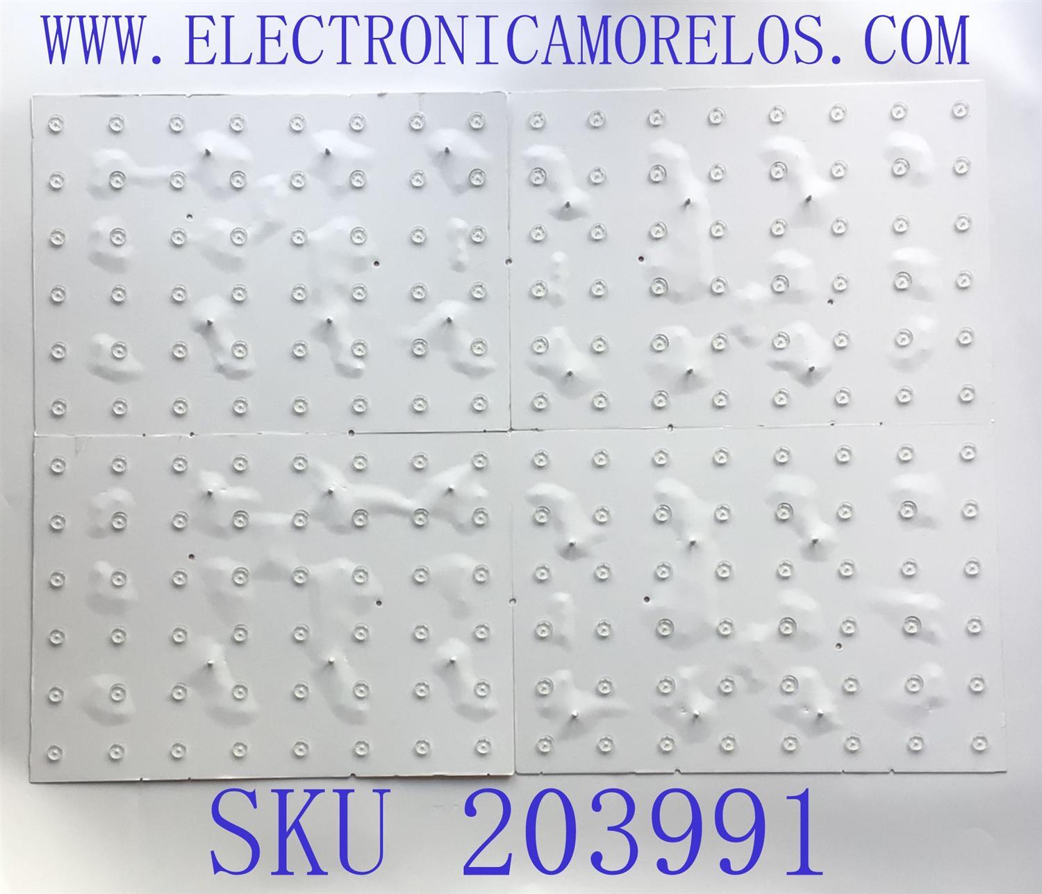 KIT DE LED'S PARA TV SAMSUNG (10 PIEZAS) / NUMERO DE PARTE BN96-50726A / BN41-02769A / K058P-243A / 20Y_Q90T_65 / PANEL CY-TT065FLLV2H / MODELO QN65Q90TAFXZA
